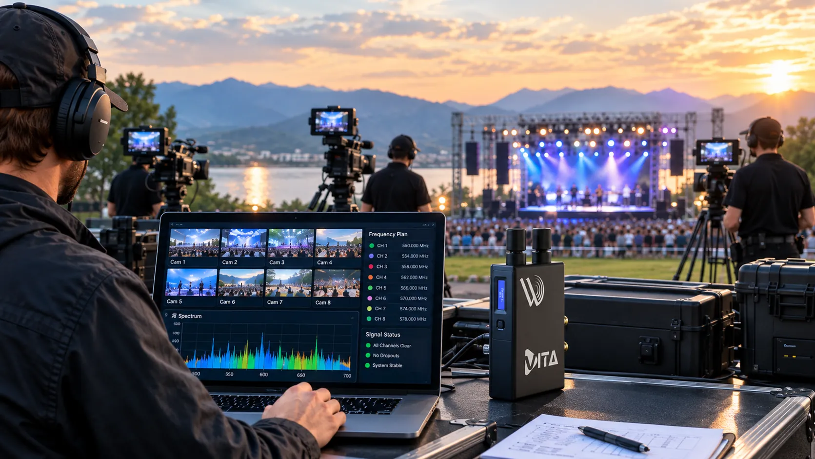 How to Plan RF Coordination for a Multi-Camera Wireless Shoot