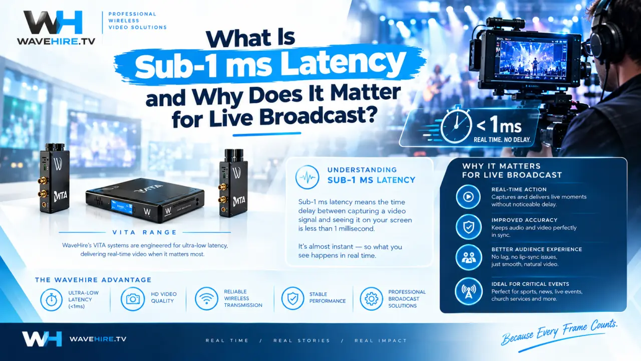 What Is Sub-1 ms Latency and Why Does It Matter for Live Broadcast?