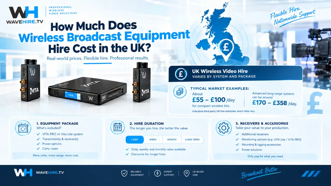 How Much Does Wireless Broadcast Equipment Hire Cost in the UK?
